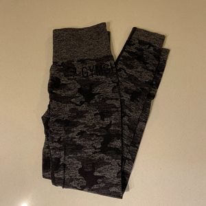 Gymshark Black Camo Seamless Leggings